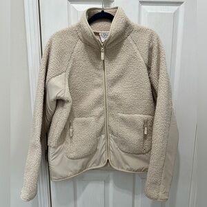 Women's Cream Sherpa Jacket